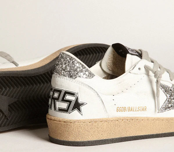 Nappa with white star and glittering heel