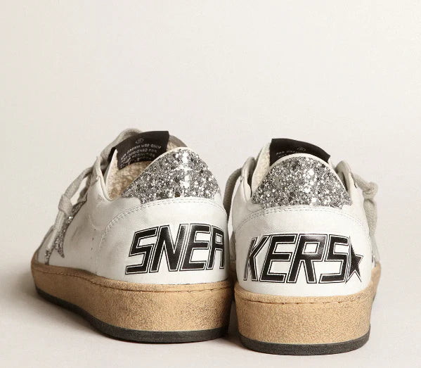 Nappa with white star and glittering heel
