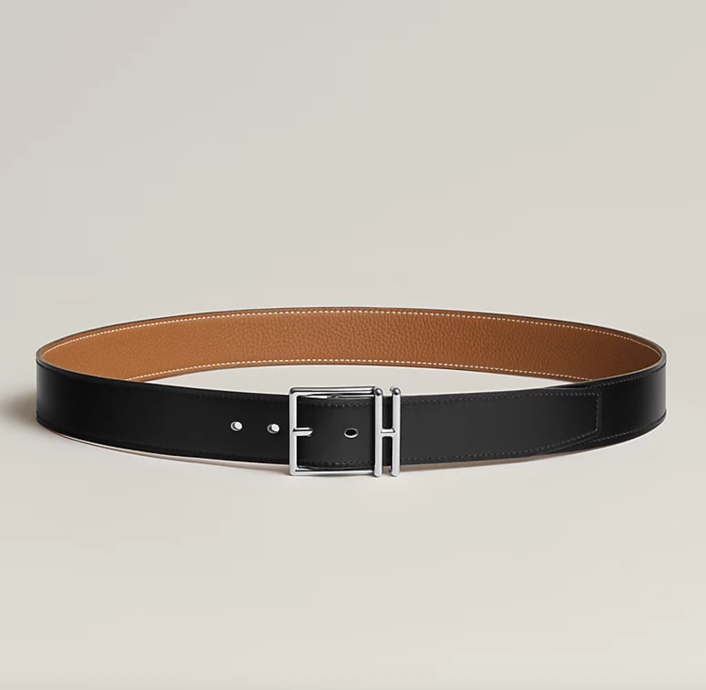 Reversible Belt Nathan 32 Black/Gold Men
