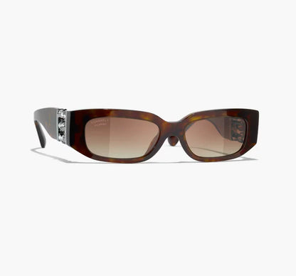 Oval Sunglasses Dark Tortoiseshell