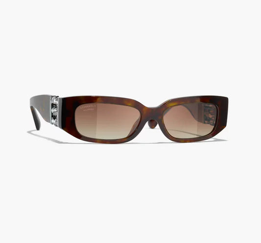 Oval Sunglasses Dark Tortoiseshell