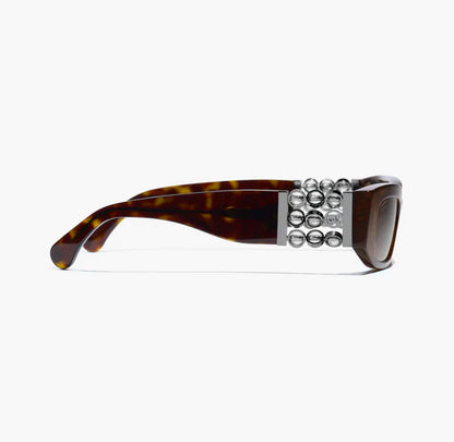 Oval Sunglasses Dark Tortoiseshell