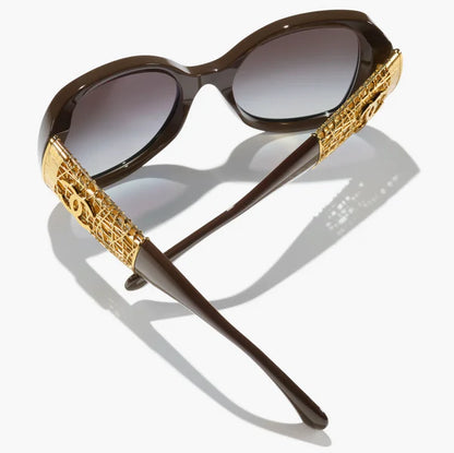 Butterfly sunglasses dark taupe