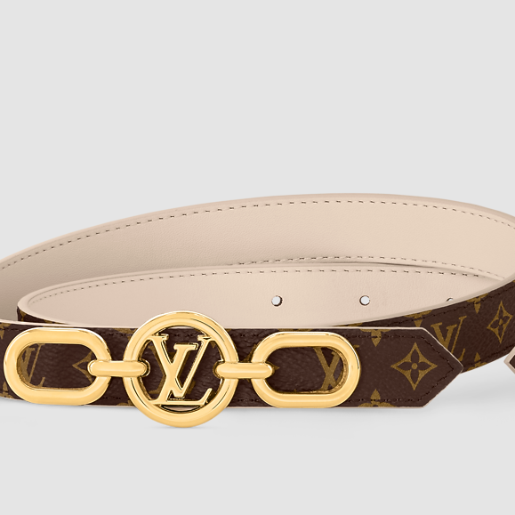 Circle Prime 20 mm Reversible Belt – Brown Women