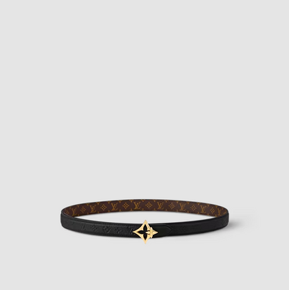 Flowergram 20 mm Reversible Belt – Monogram Black Women