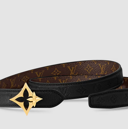 Flowergram 20 mm Reversible Belt – Monogram Black Women