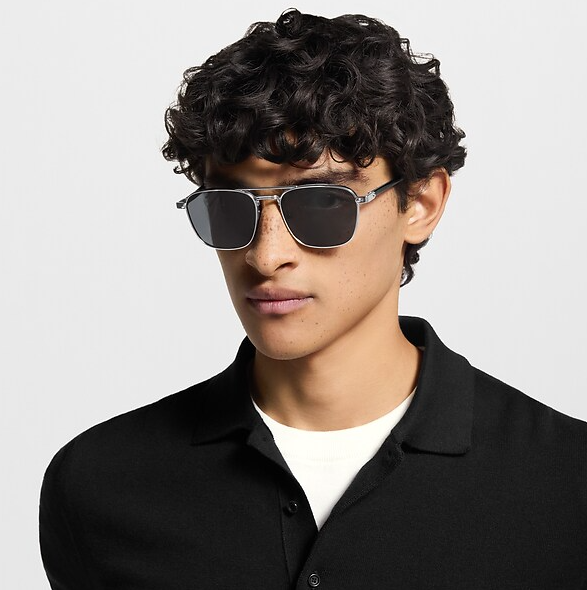 Sunglasses Signature Metal Square – Silver Men