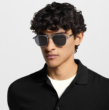 Sunglasses Signature Metal Square – Silver Men