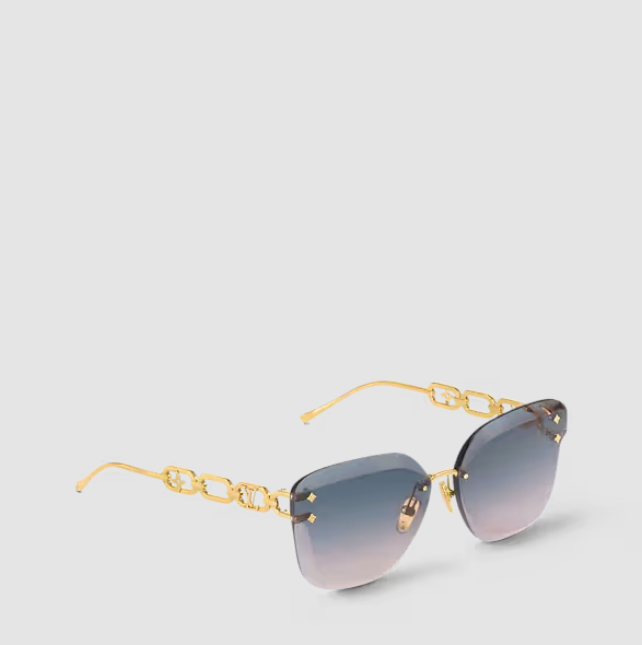 Jewel Cat-Eye Sunglasses – Blue Gradient Women
