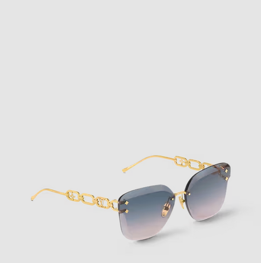 Jewel Cat-Eye Sunglasses – Blue Gradient Women