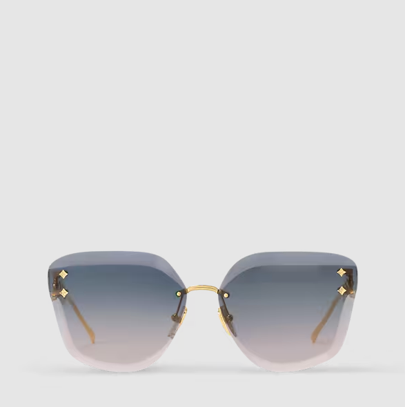 Jewel Cat-Eye Sunglasses – Blue Gradient Women
