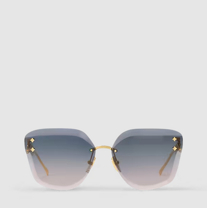 Jewel Cat-Eye Sunglasses – Blue Gradient Women