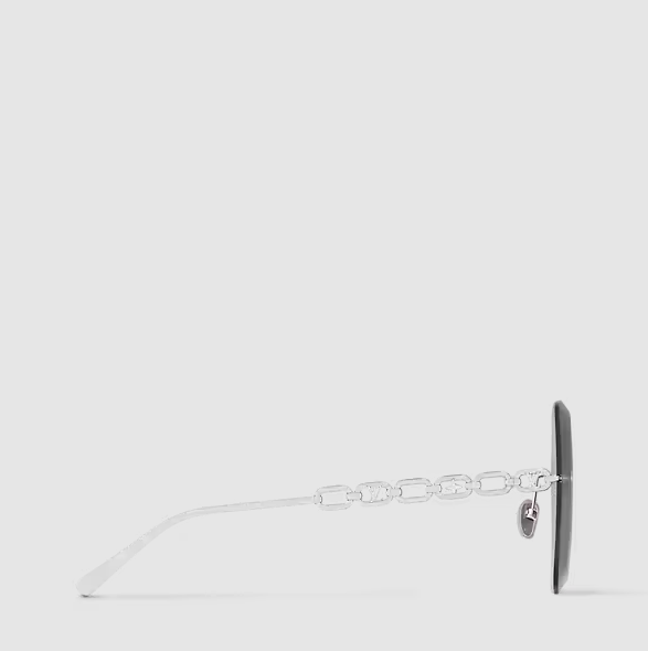 Jewel Square Sunglasses – Silver/Black Women