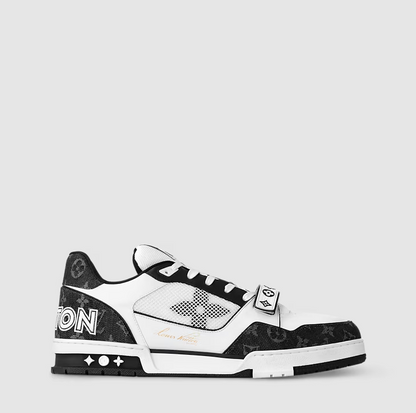 Sneaker Trainer Monogram Denim Schwarz