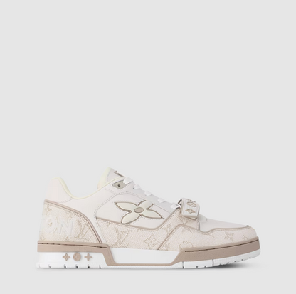 Sneaker Trainer Floral Monogram Beige