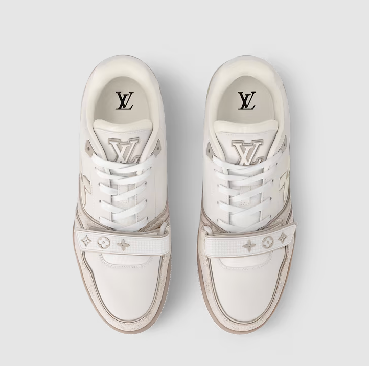 Sneaker Trainer Floral Monogram Beige