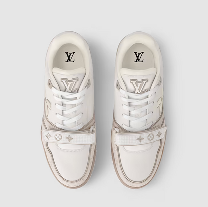 Sneaker Trainer Floral Monogram Beige