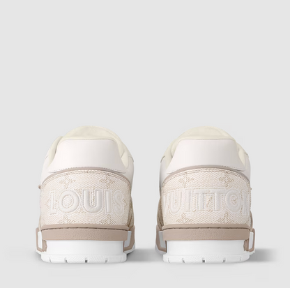 Sneaker Trainer Floral Monogram Beige