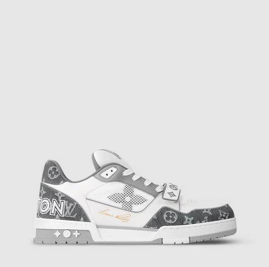 Sneaker Trainer Floral Monogram Grey