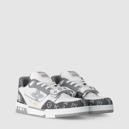 Sneaker Trainer Floral Monogram Grey