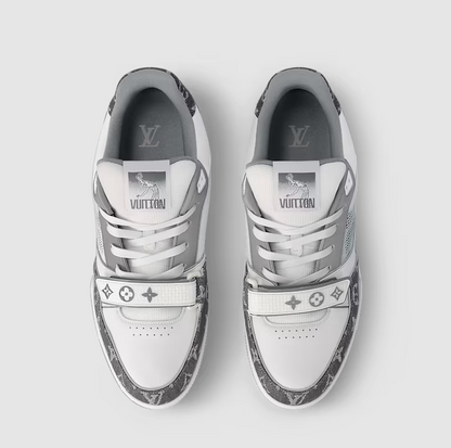 Sneaker Trainer Floral Monogram Grey