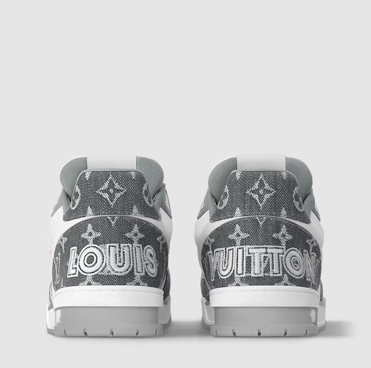 Sneaker Trainer Floral Monogram Grey
