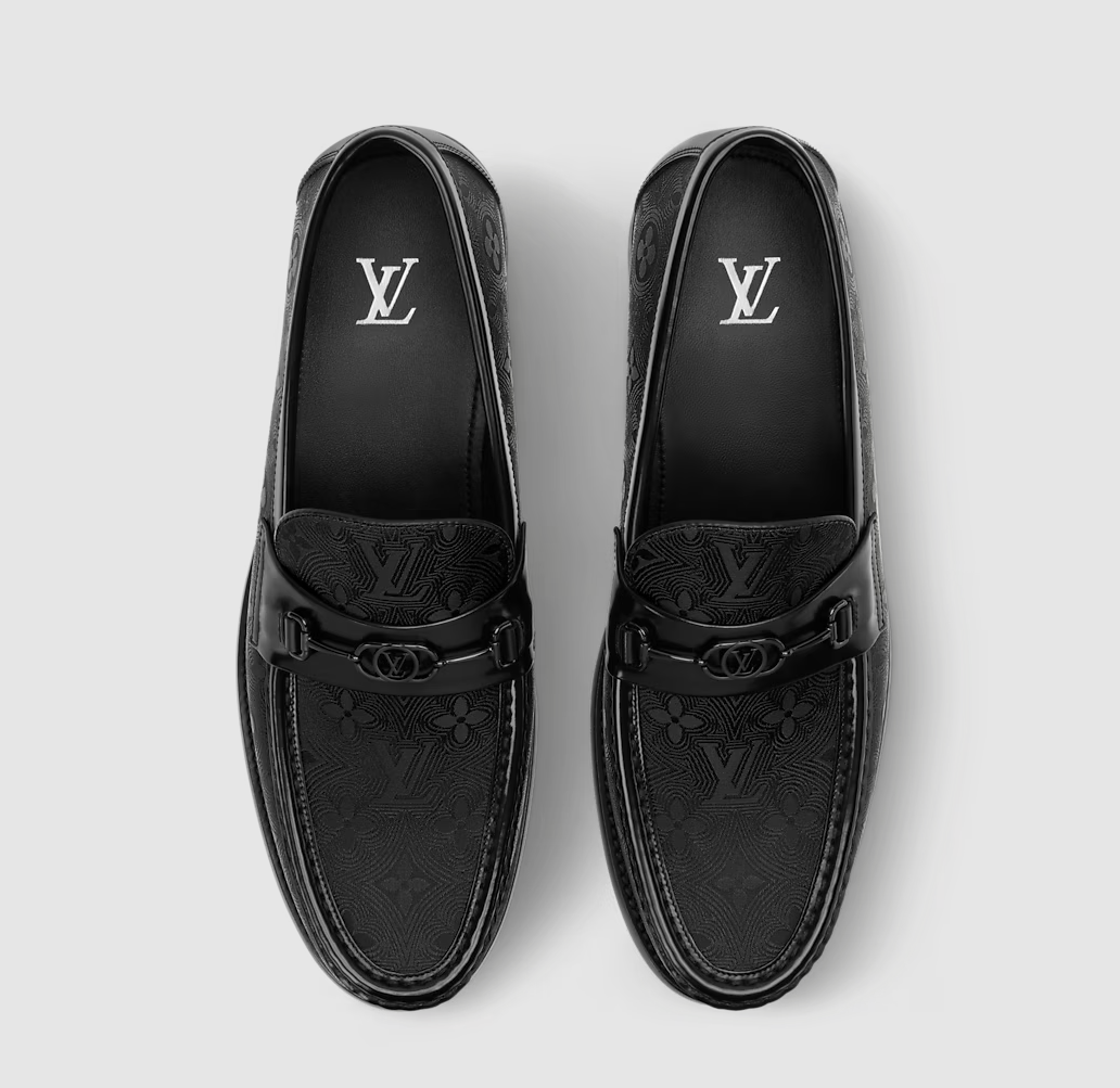 Major Monogram Loafer aus Jacquardgewebe Schwarz