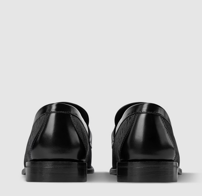 Major Monogram Loafer aus Jacquardgewebe Schwarz