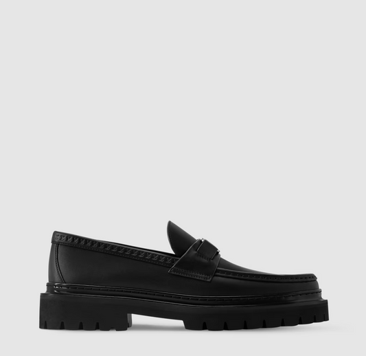 Major Loafers in Smooth Black Calfskin