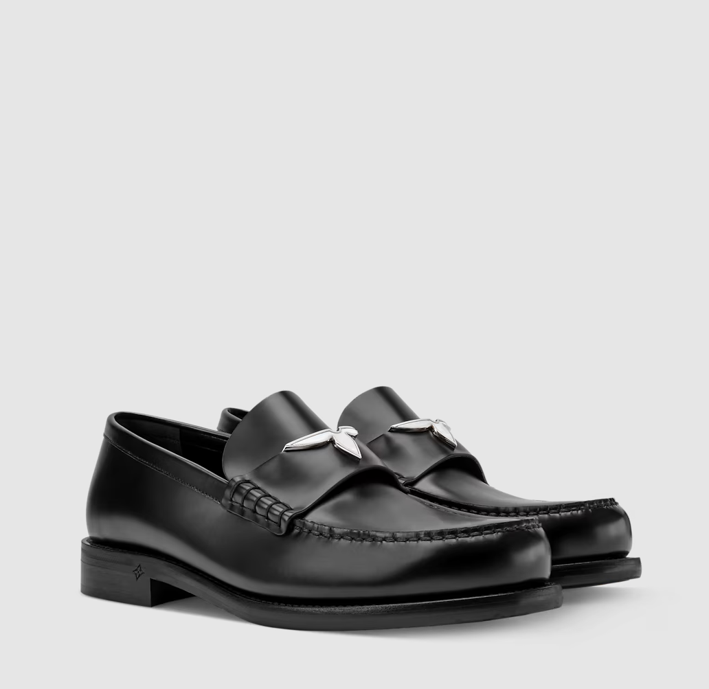 LV Oxford Loafer aus Leder Schwarz