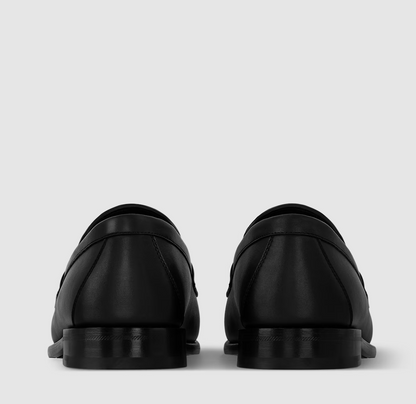 Major Loafer aus einfarbigem Kalbsleder Schwarz