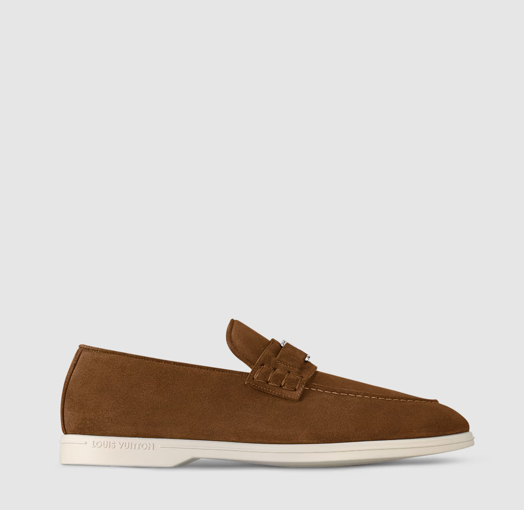 Estate Loafer aus Wildleder Cognac