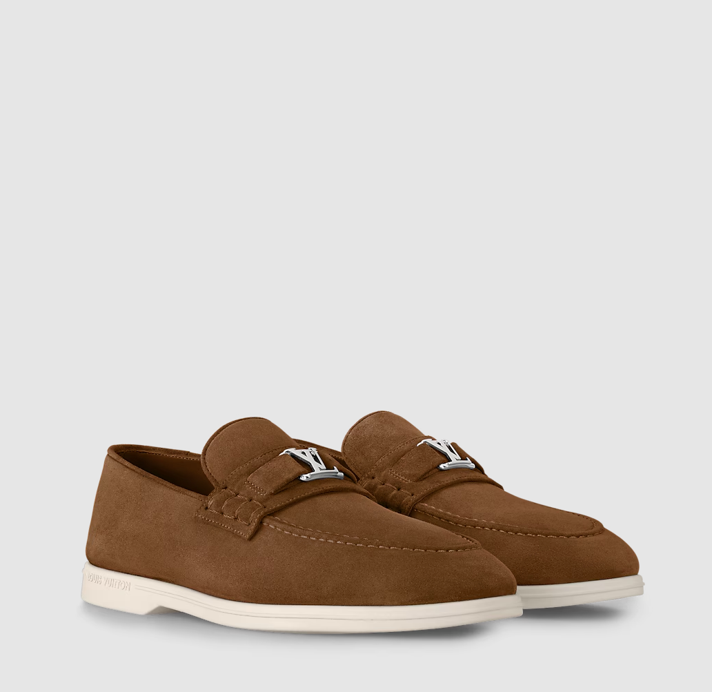 Estate Loafer aus Wildleder Cognac