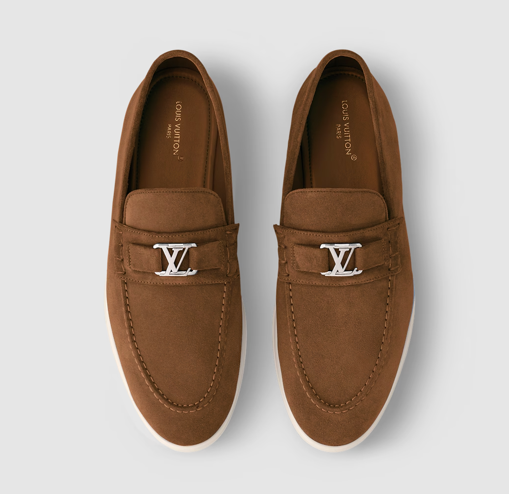 Estate Loafer aus Wildleder Cognac