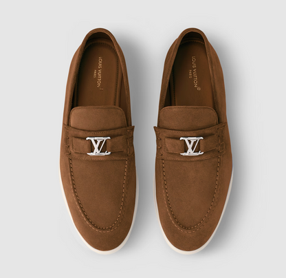 Estate Loafer aus Wildleder Cognac