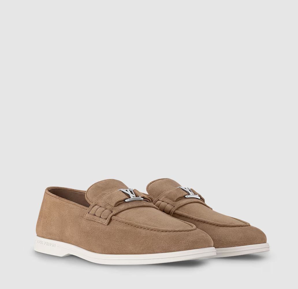 Estate Loafer aus Wildleder Braun/Cognac