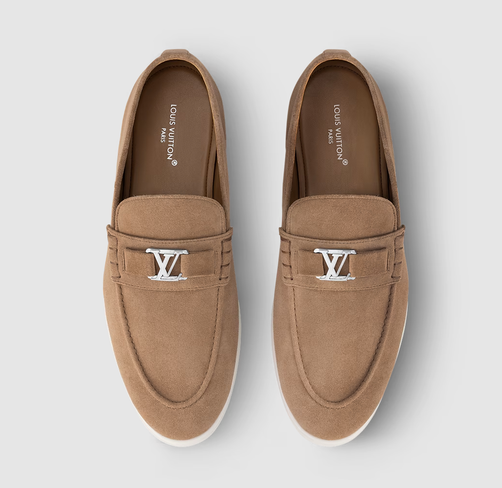 Estate Loafer aus Wildleder Braun/Cognac