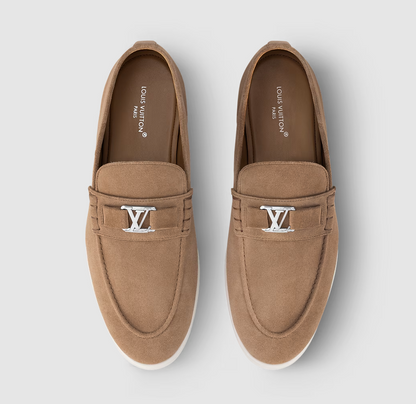 Estate Loafer aus Wildleder Braun/Cognac