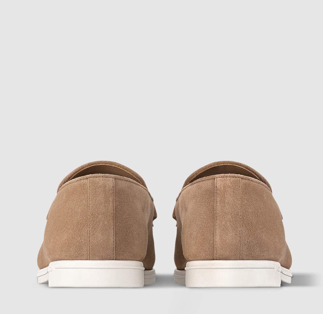 Estate Loafer aus Wildleder Braun/Cognac
