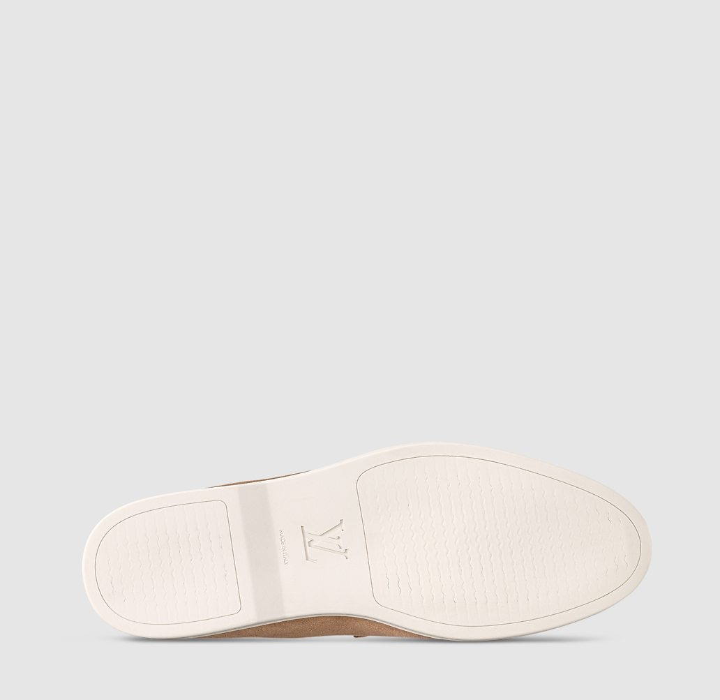 Estate Loafer aus Wildleder Braun/Cognac