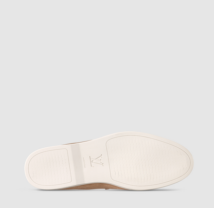 Estate Loafer aus Wildleder Braun/Cognac