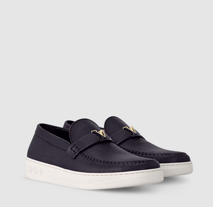 LV Resort Loafer aus Leder Marineblau