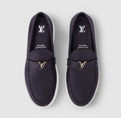 LV Resort Loafer aus Leder Marineblau