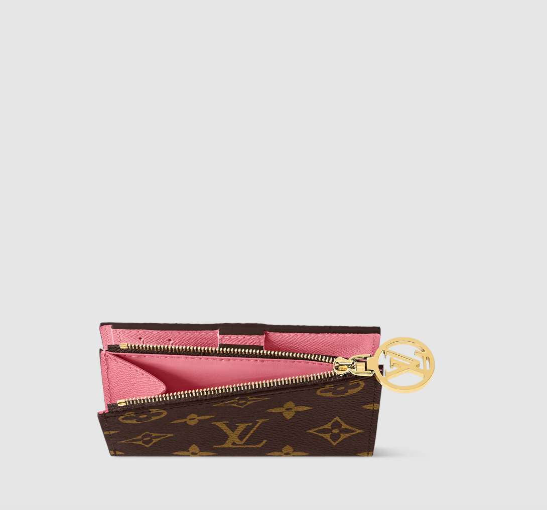 Lisa Geldbörse Monogram Rosa