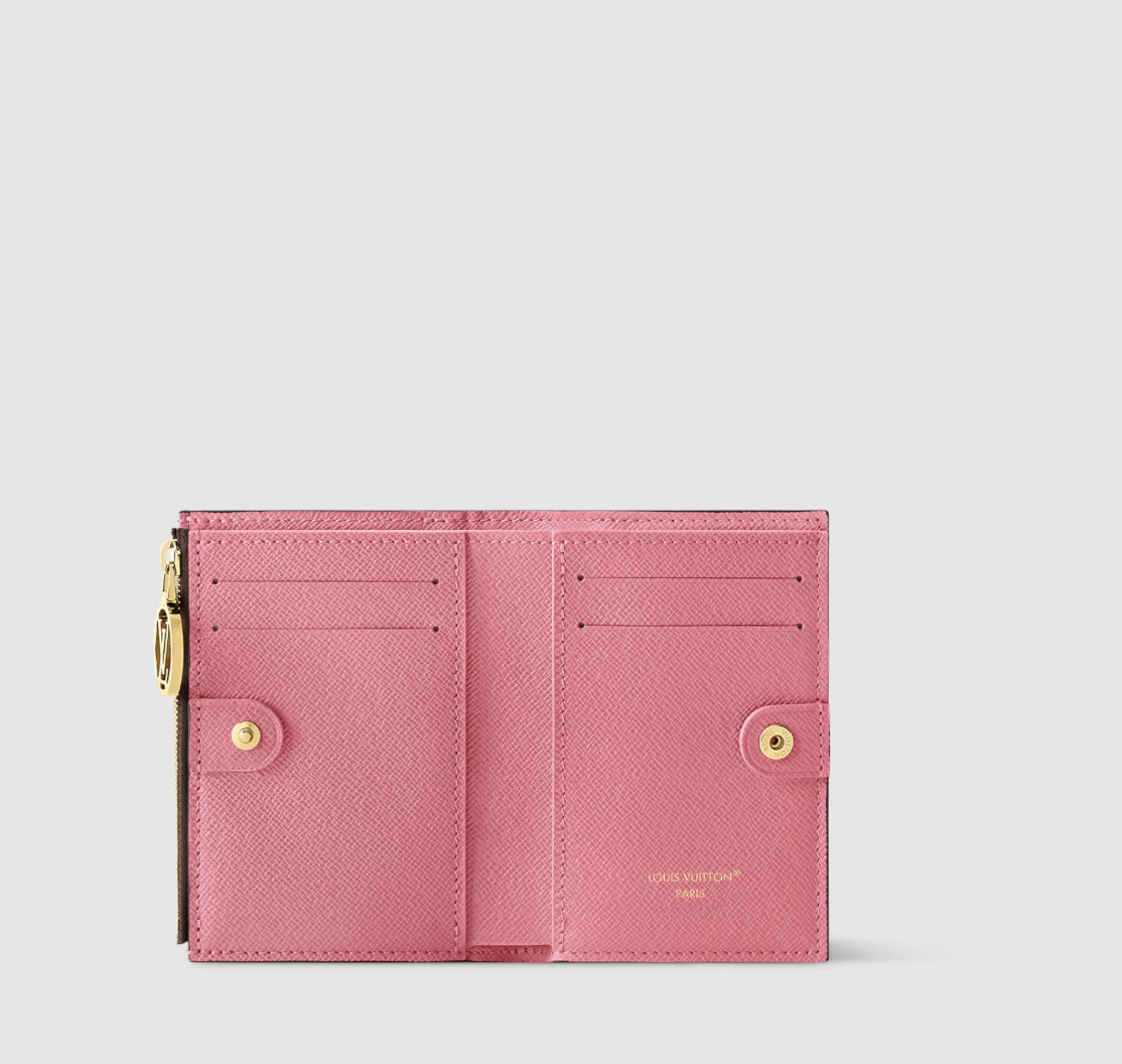 Lisa Geldbörse Monogram Rosa