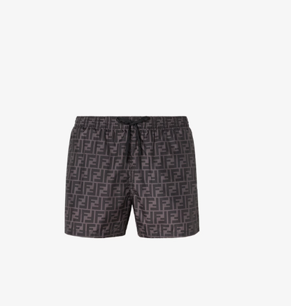 Badehose aus schwarzem Nylon