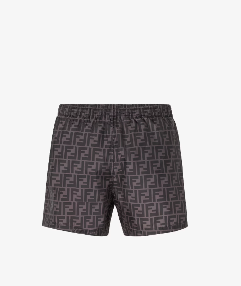 Badehose aus schwarzem Nylon