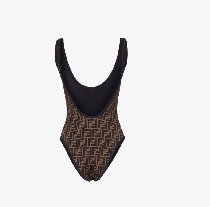 Wendebadehose aus braunem Lycra