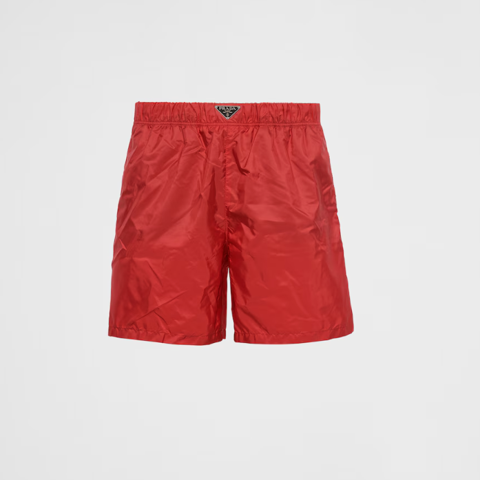 Badehose aus Re-Nylon Rot