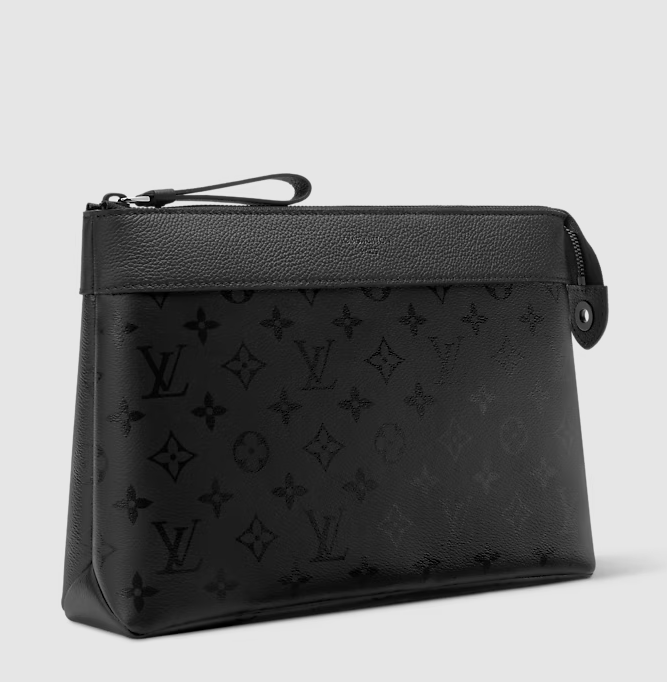 Pochette Voyage Souple Monogram Midnight Schwarz